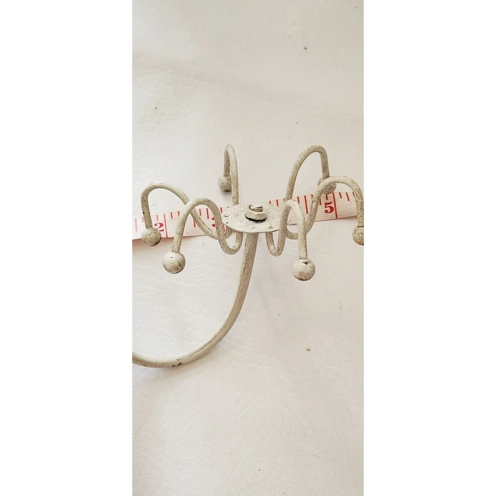 Vintage Jewelry Wall Spinner Hanger Spinning Holder Rack Wrought Iron Necklace